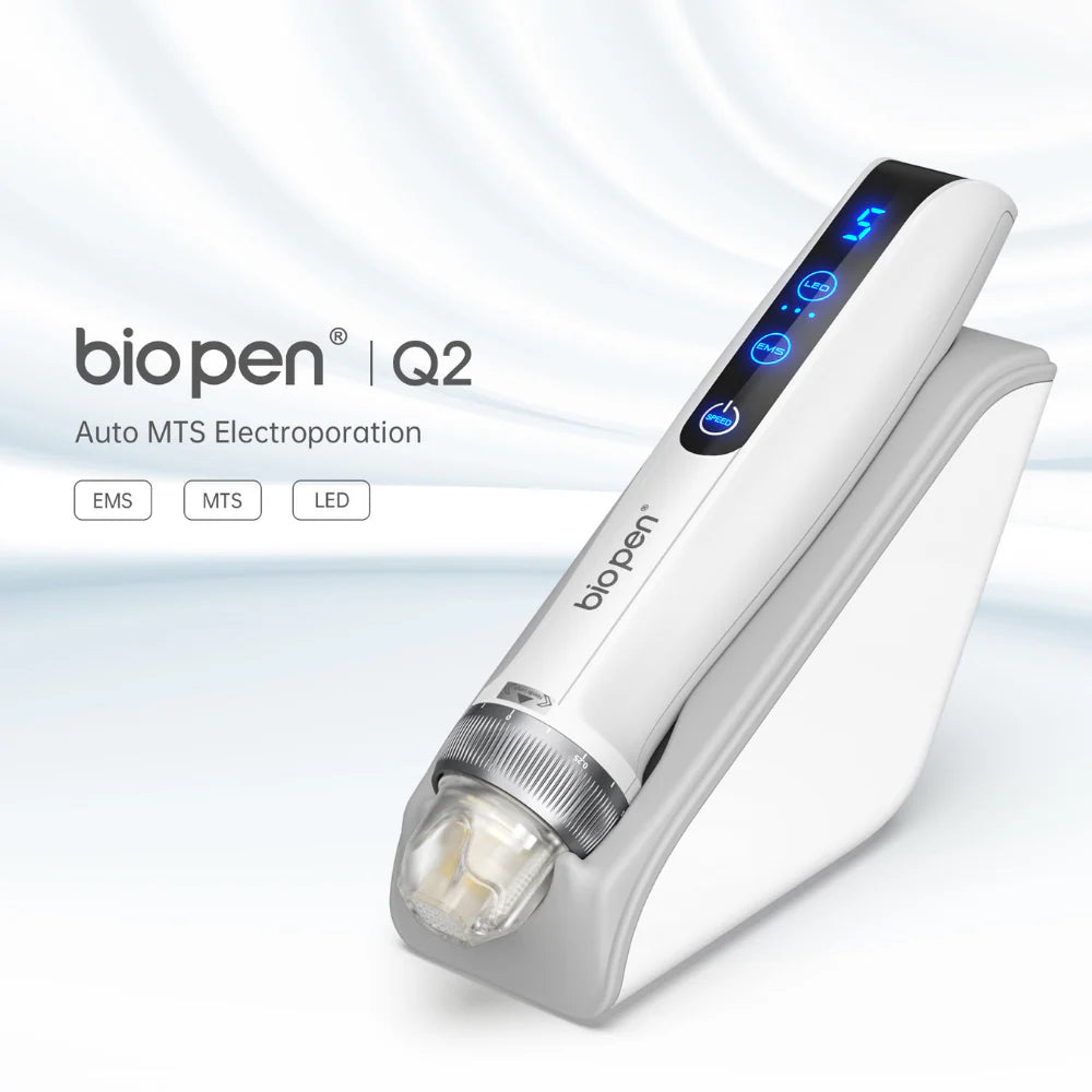 Bio Pen Q2 - 3-in-1 Microneedling Pen With LED Light Therapy and Microcurrent